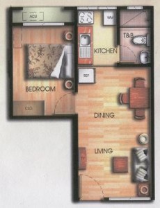 Bali Oasis One Bedroom Layout