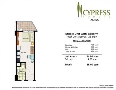 Cypress Towers Studio Unit