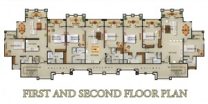 Bacarra Villas 1st and 2nd floor plan